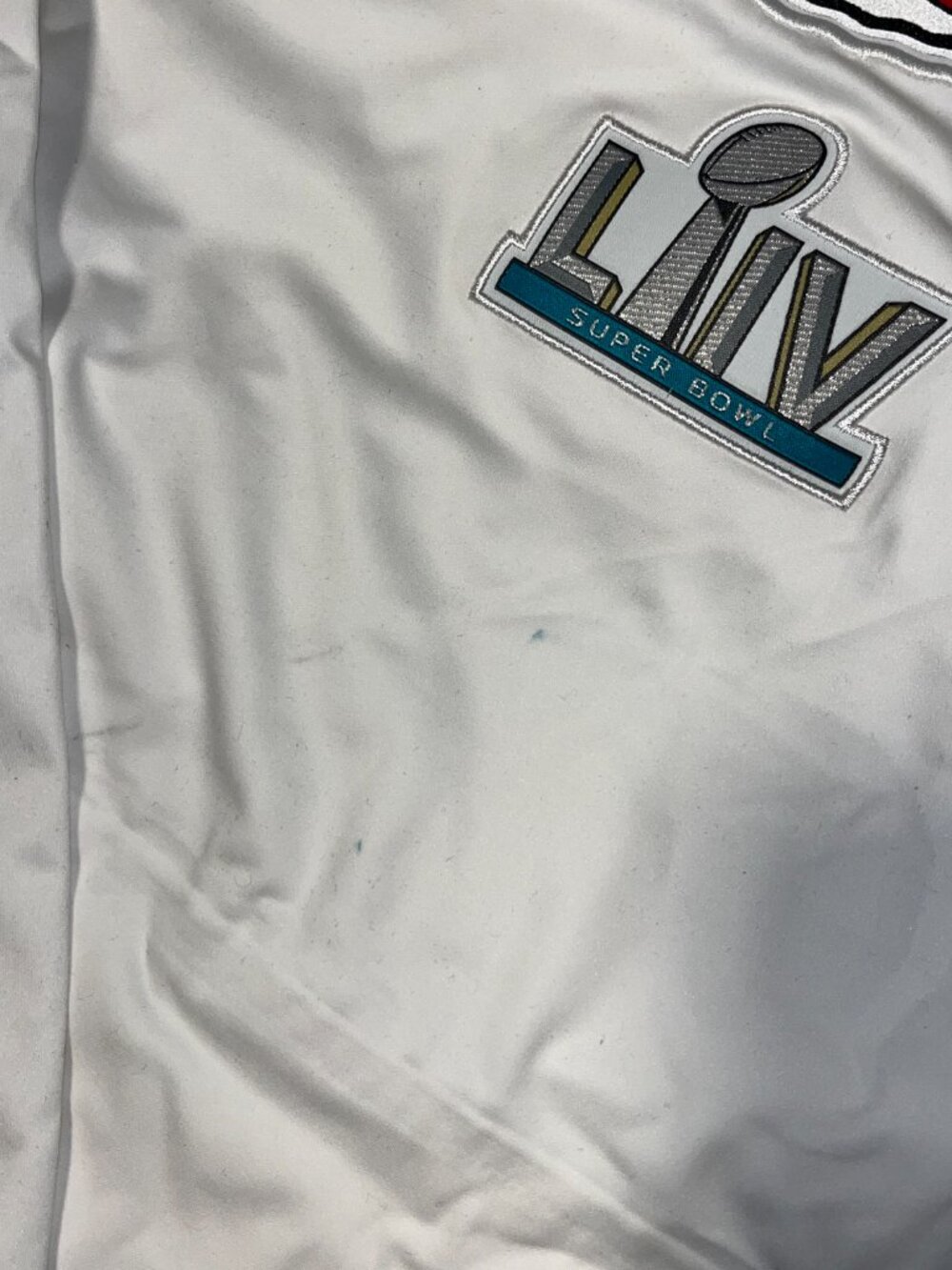 Nike men's hooded pullover vest Kansas City Chiefs Super Bowl 54 LIV *small spot - Picture 5 of 9